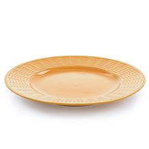 Gibson Home Cairo Sunset 12-Piece Ceramic Dinnerware Set in Orange
