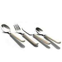 Gibson Sensations II 16-Pc SS White Handle Flatware Set with Caddy