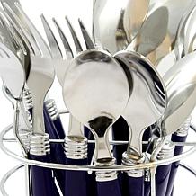 Gibson Sensations II 16pc Stainless Steel Flatware Set w/ Chrome Caddy