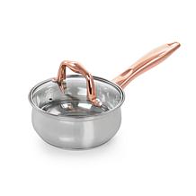 GibsonHome Bransonville 8Pc Stainless Steel Cookware Set Chrome&Bronze