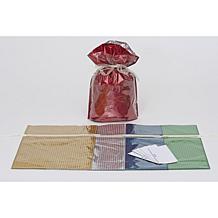 Giftmate 10-Piece Drawstring Medium Gift Bag Hologram Set