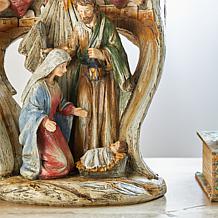 Glitzhome 10.75" Resin Nativity Angel
