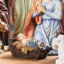 Glitzhome 12-pc Oversized Resin Nativity Figurine Set