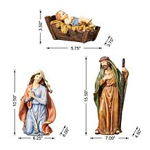 Glitzhome 12-pc Oversized Resin Nativity Figurine Set
