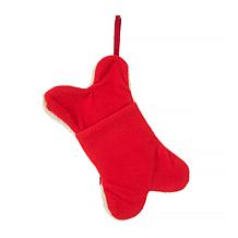 Glitzhome 12.5" Bone Shape Hooked Stocking