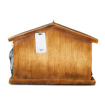 Glitzhome 12.5" Lighted Resin Nativity House