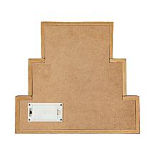 Glitzhome 12in L LED Lighted Wooden and Metal Block Word Sign