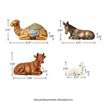 Glitzhome 12pcs Resin Nativity Figurine Set