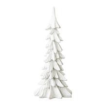 Glitzhome 14.75" Resin Christmas Table Tree Decor