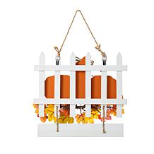 Glitzhome 14"L Fall Wooden Patch with Floral Door Hanger