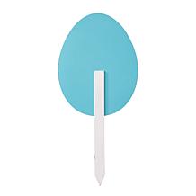 Glitzhome 15" Wooden Easter Egg Yard Stake - Set of 3