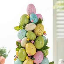 Glitzhome 16in H Easter Egg Table Tree Decor