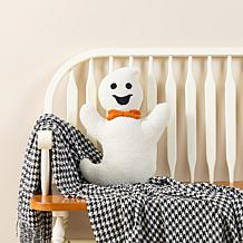 Glitzhome 17"H Halloween Hooked Ghost Shaped Pillow