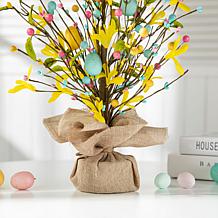 Glitzhome 18in H Easter Egg Table Tree Décor