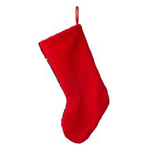Glitzhome 19" Santa Hooked Stocking