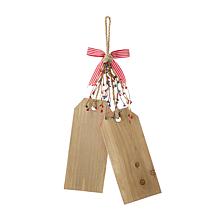 Glitzhome 19.5" Wooden Patriotic Americana Doorknob Hanging Décor