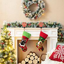 Glitzhome 20in. H Dog Hooked Stocking
