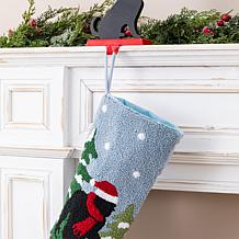 Glitzhome 21"L Hooked Stocking, Bigfoot