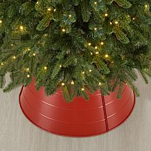 Glitzhome 22in. D Christmas Painted Metal Tree Collar
