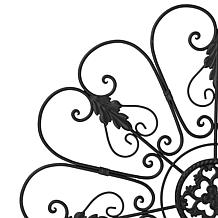 Glitzhome 23.75" Traditional Iron Scroll Wall Décor