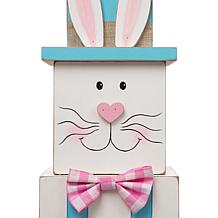 Glitzhome 24" Double-Sided Wooden Porch Décor Easter and July 4th