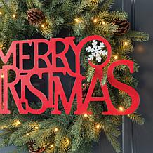 Glitzhome 24" Metal Merry Christmas Wall Decor
