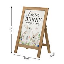Glitzhome 24in H Easter Wooden Porch Sign or Standing Decor