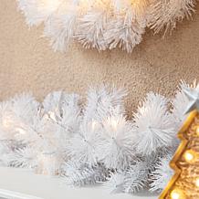 Glitzhome 2pk 9' Pre-Lit Christmas Garland with 50 LED Lights