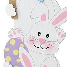 Glitzhome 30.75in H Wooden Easter Stacked Bunny Porch Decor