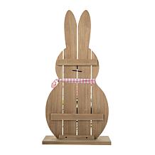 Glitzhome 30in H Easter Wooden Bunny Porch Decor