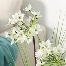 Glitzhome 3.25' Onion Grass Artificial Plants in Pot
