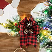 Glitzhome 36" H Chunky Wood Reindeer Porch Decor