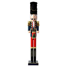 Glitzhome 36in. H Wooden Christmas Drummer Nutcracker