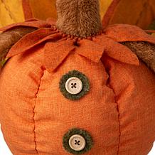 Glitzhome 37.00in.H Fabric Turkey Standing Décor With Telescoping Legs