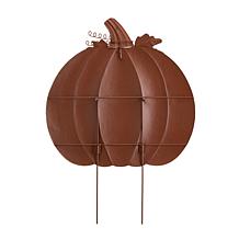 Glitzhome 38.5in. H Fall Oversized Metal Pumpkin Yard/ Wall Decor