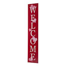 Glitzhome 42" H Valentine's Wooden Welcome Porch Sign