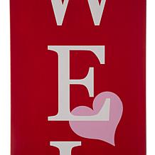 Glitzhome 42" H Valentine's Wooden Welcome Porch Sign