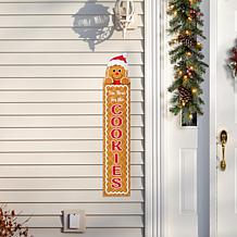 Glitzhome 42" Wood Gingerbread Man Porch Decor