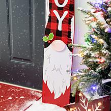 Glitzhome 42" Wooden Christmas Gnome Porch Sign