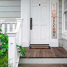 Glitzhome 42" Wooden Easter Welcome Porch Sign with Bunny Ears
