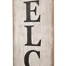 Glitzhome 42" Wooden Easter Welcome Porch Sign with Bunny Ears