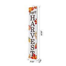 Glitzhome 42in.H Fall Lighted Maple leaves Wooden Porch Sign