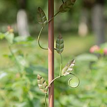 Glitzhome 52.5" Green Metal Birdhouse with Flower Accents