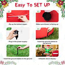 Glitzhome 6' Lighted Inflatable Rotating Elf