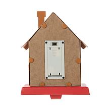 Glitzhome 6.75" H Marquee LED Metal Gingerbread House Stocking Holder
