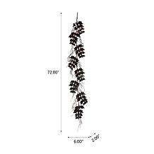Glitzhome 6ft L Lighted Halloween Bat Garland