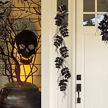 Glitzhome 6ft L Lighted Halloween Bat Garland