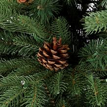 Glitzhome 7.5ft Pre-Lit Green Fir Artificial Christmas Tree W/ 500 LED