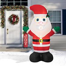 Glitzhome 8' Lighted Inflatable Musical Santa Decor
