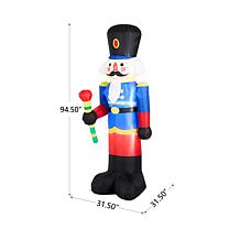 Glitzhome 8' Lighted Inflatable Soldier Décor